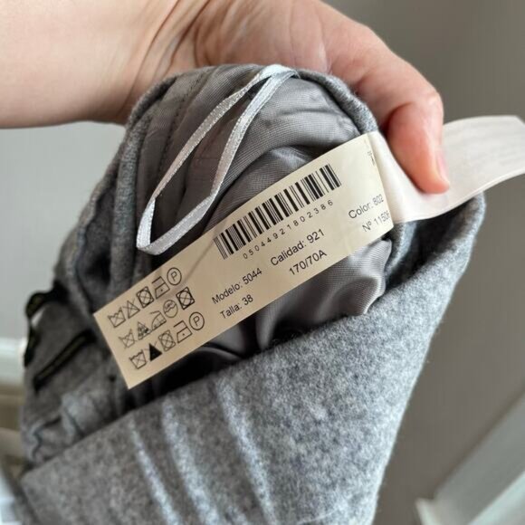 Massimo Dutti Wool Blend Cropped Wide-Leg Pants – Size 6 - Picture 5 of 8